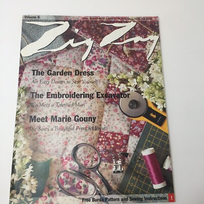 Zig Zag Magazine Husqvarna Vol 6 Summer Dress Burda Pattern Included Sewing