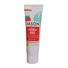 Jason Kids Only Fluoride-Free Strawberry Toothpaste, 4.2 Ounce Tube