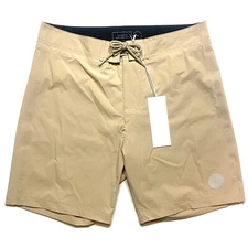 SATURDAYS NYC Mens Leonard Board Short Swim Trunks Khaki Beige 29 (MSRP $125)