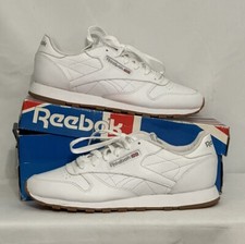 VTG Reebok Fitness Walker Leather Mens Shoes Size 9.5 U.S 43 Euro 9 Uk W/Box