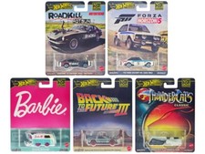 Hot Wheels Pop Culture 2024 5 piece Set A Premium Series Diecast Model Cars