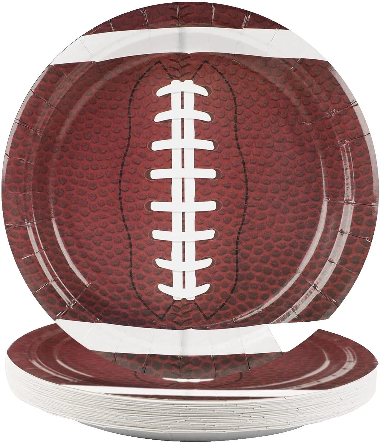 Football Brown Party Plates