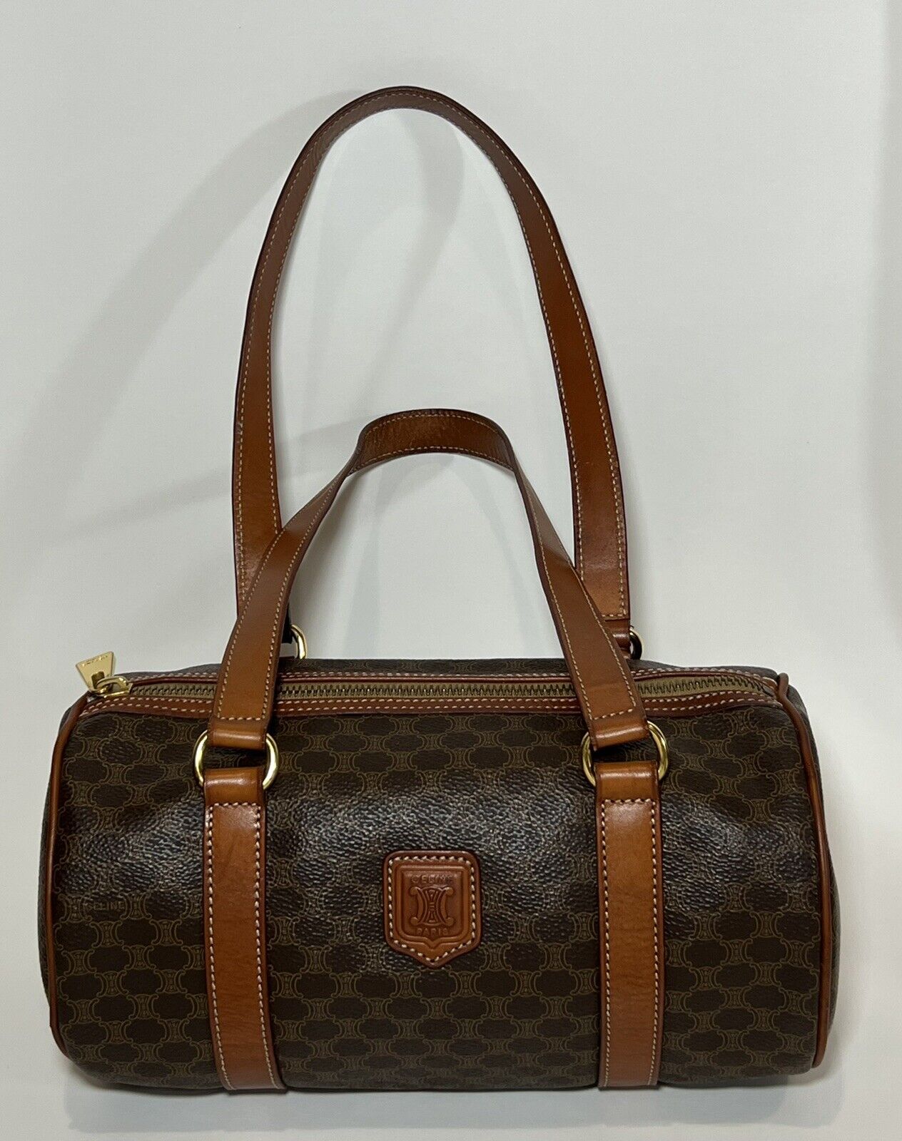 Vintage Celine Macadam Boston bag