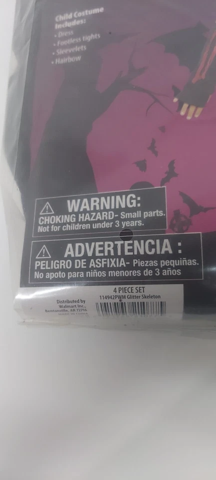 Disfraz ESQUELETO Rosa Brillo Niñas M (7/8) Foto 2 de 4