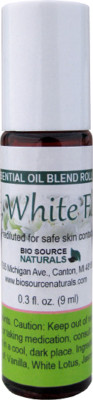 Soft, White Floral Essential Oil Blend Roll-On - 0.3 fl oz (9 ml) Amber Glass