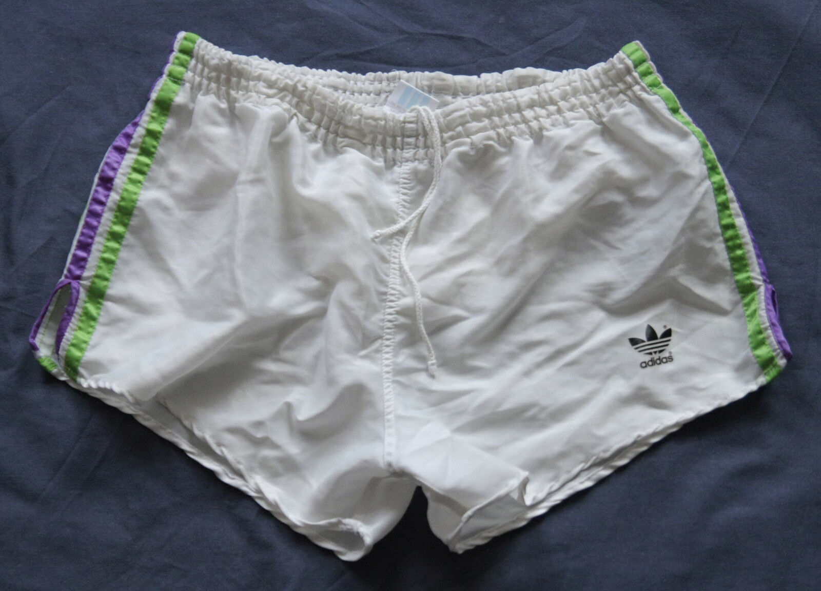 Short De Tennis Vintage En Nylon Brillant - Taille 28-32, Années 80, Occasion Allemagne