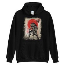 Japanese Parchment Samurai warrior bushido swordsmen Anime Lovers Gift Hoodie