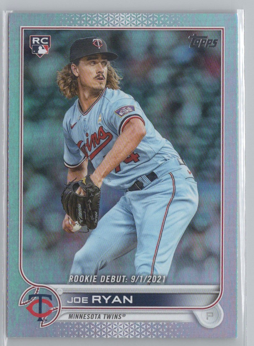 2022 Topps Update #US222 Joe Ryan Rainbow Foil RC