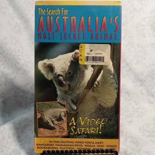 La recherche de l'animal le plus secret d'Australie VHS kangourou koala ornithorynque requin