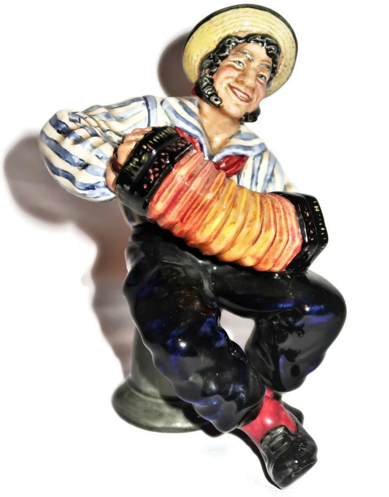 Royal Doulton, H2172 Retired Jolly Sailor w/ Accordion Figurine, 6