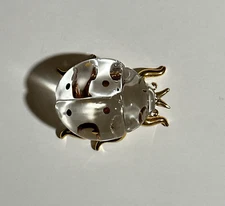 Ladybug Knick Knack - Messengers About Face Designs "Best Friend" Gold and Clear