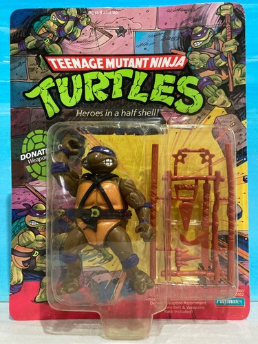 1990 DONATELLO 44 BACK CARD MOC Teenage Mutant Nin...