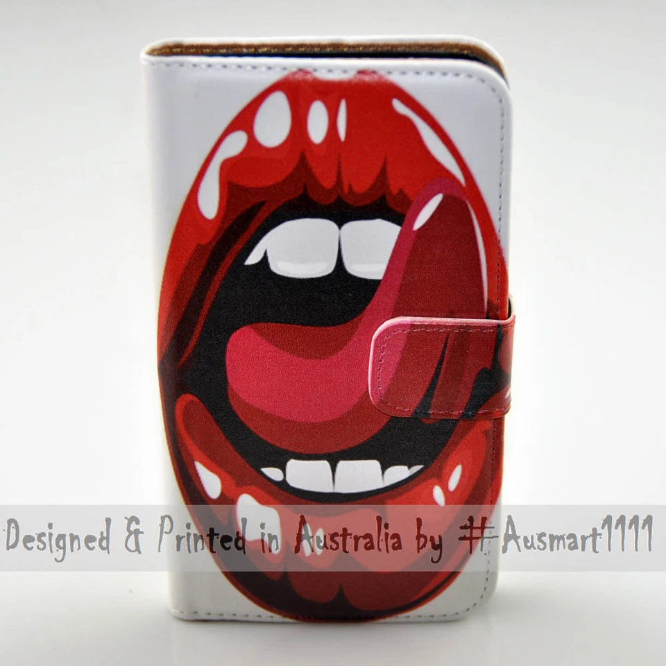 Чехол-бумажник с принтом на тему облизывания языка для серии Nokia - Изображение 2 из 3