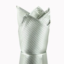 100 Silk Woven Ribbed Solid Pocket Squares for Business, Weddings  Formals