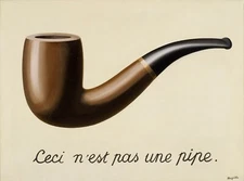 RENE MAGRITTE Surrealism Art Poster or Premium Canvas Print "THIS IS NOT A PIPE"