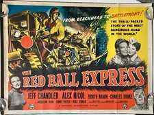 Red Ball Express Original Quad Movie Cinema Poster Sidney Poitier Jeff Chandler