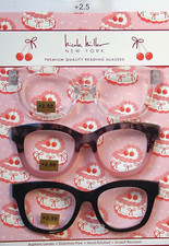 NICOLE MILLER NEW YORK 3 PK PREMIUM READING GLASSES READERS 2.50 NEW AUTHENTIC