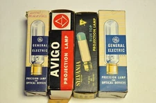 GE DDB projector lamp bulb and 3 similar others as shown. Open box.