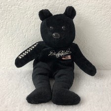 Nascar Dale Earnhardt Sr 3 Gold 'N Bears 8" Black Teddy Bear Beanie Plush Toy