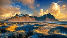 Digital Image Photo Picture Wallpaper Background Desktop Vestrahorn Mountain