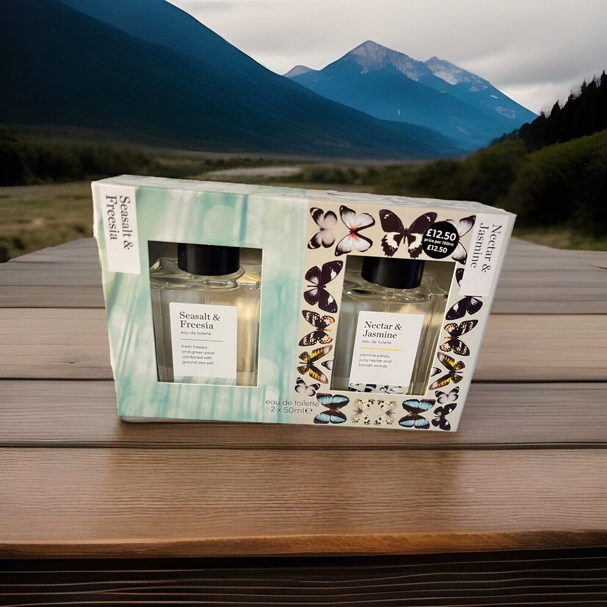 M&S COLLECTION Nectar &Jasmine and Seasalt Freesia Perfume Duo