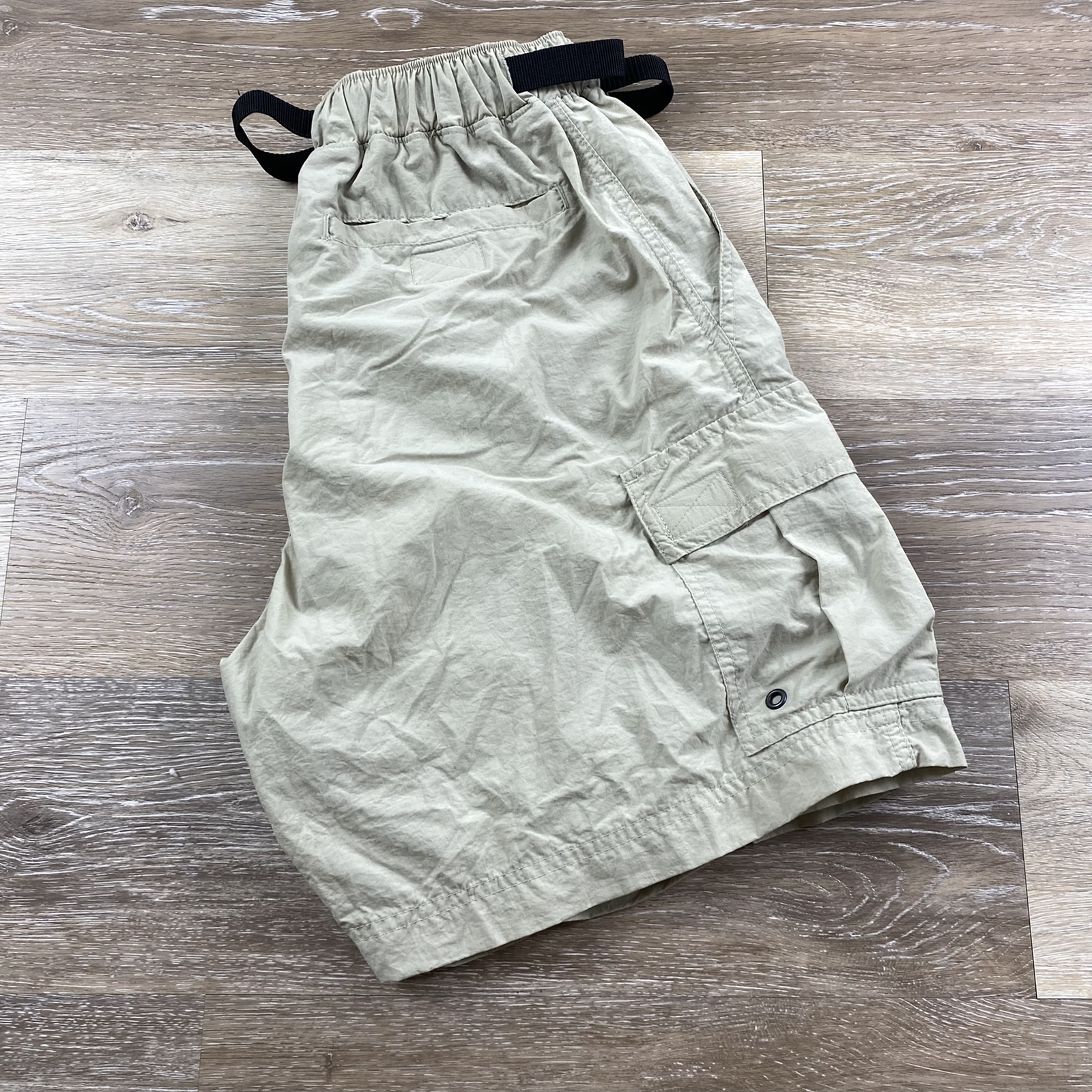 REI High Rise Belted Beige Cargo Hiking Shorts Women'… Gem