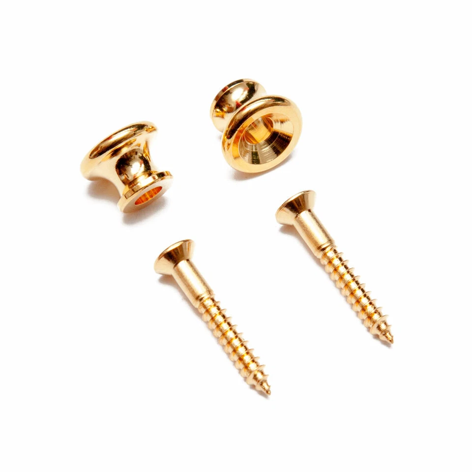 Gotoh EP-B1 Gibson Rounded Style Strap Buttons Set of 2 (Gold)