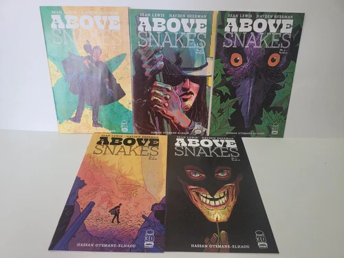Above Snakes 1-5 Image Comics Lewis Sherman Complete Lot Set Run 1 2 3 4 5 A Cvr