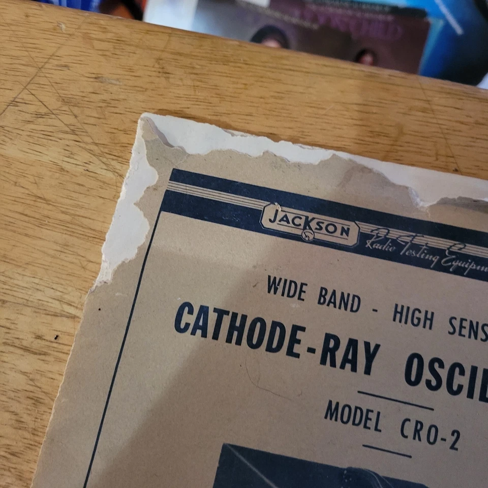 Osciloscopio de rayos catódicos vintage Jackson modelo CRO-2 - manual de instrucciones Foto 4 de 4