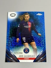 Lieke Martens 2023-24 Topps Chrome Women’s UEFA CL /250 Blue Mojo #81 PSG