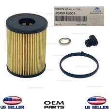 Genuine Oil Filter Service Kit 2021+ Hyundai Kia 2.5L *See List 26350-2S001