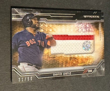 2015 Topps Strata  David Ortiz Clearly Authentic Relic #/50 #CARC-DO - RED SOX