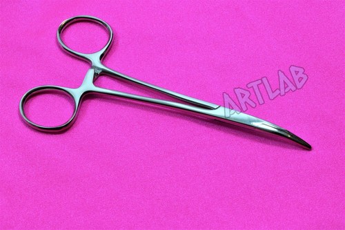 1 PC MOSQUITO HEMOSTAT FORCEPS 5" CURVED STAINLESS STEEL SURGICAL MEDICAL - Picture 2 of 10