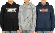 NEW BOYS LEVI'S CLUB FLEECE GRAPHIC HOODIE LEVIS FLEECE LINED HOODY VARIETY