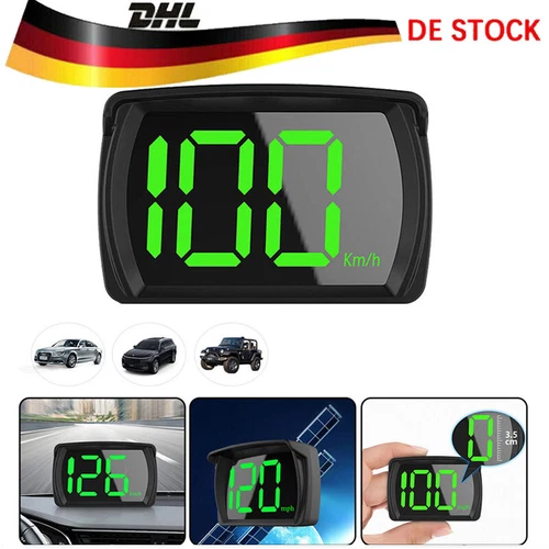 Fahrradcomputer GPS Tacho wiederaufladbar USB Universal Auto HUD KM/H Display - Bild 12 von 12