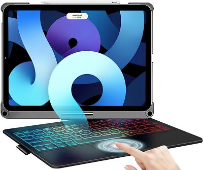 For iPad Air 5th/4th 10.9''/Pro 11'' 1st/2nd/3rd/4th Gen Touchpad Rotate Keyboard