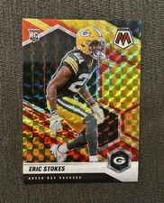 ERIC STOKES 2021 MOSAIC RED YELLOW CHOICE FUSION Packers RC #’d /80
