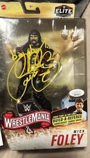 Wwe Elite Mick Foley Autographed True FX WrestleMania BAF Danny Davis! JSA COA!!