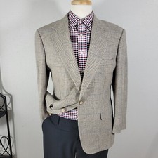 VTG John Alexander Men's Sport Coat Blazer Two Button Multicolor Plaid 42S