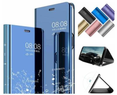 Hülle für Huawei P20 Handy Smartphone Case Flip Cover Handy Spiegel Top Qualität