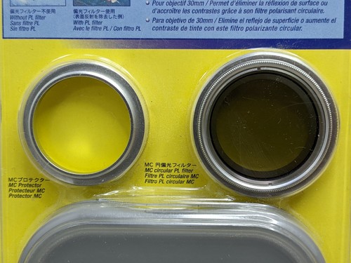 Sony 30mm Lens Filters VF-30CPKXS MC Protector & PL Filter New In Package - Picture 3 of 7