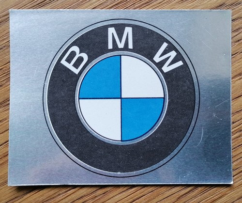 Panini Motor Adventures 1987 BMW Wappen Badge Sticker Aufkleber Nr. 54