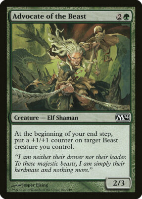 Magic MTG TCG Core Set 2014 Advocate of the Beast 164/249