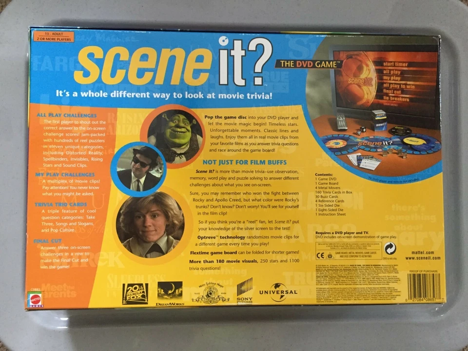 Movie Scene It New Open Box Family Game Mattel DVD Fun - Image 2 of 4