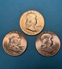 1950 P Franklin Half Dollars 90% Silver
