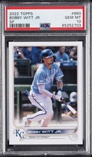 2022 TOPPS SERIES 2-SP #660 BOBBY WITT JR. ROOKIE RC PSA 10              