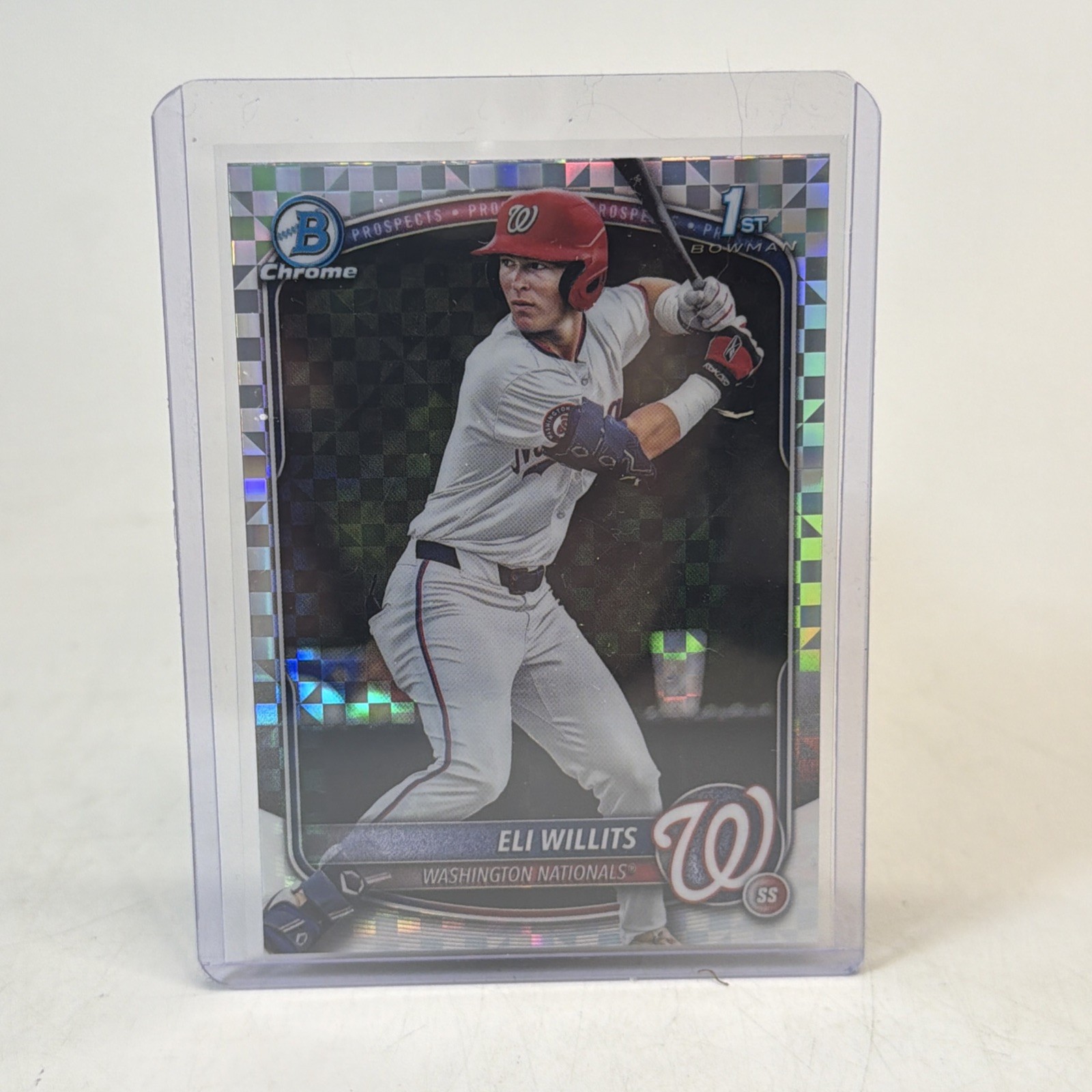 2025 Bowman Draft Eli Willits 1st Chrome X-Fractor Refractor #BDC-1 Nationals