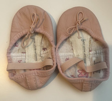BLOCH Ballet Slippers Bunnyhop Pink Leather Dance Shoes Size 6.5D