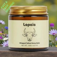 NEW Lopeie Whipped Tallow Honey Balm Skincare Organic Moisturizing for All Ages