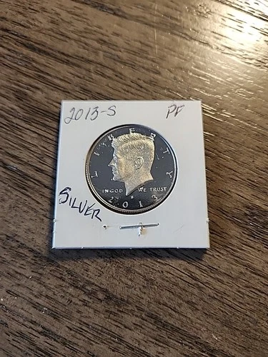 2013 S Silver Proof Kennedy Half Dollar - From a Proof Set-90% Silver Fre Ship
